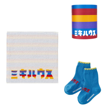 [Web Limited] Miki House Katakana Socks & Mini Towel Set [BOX]