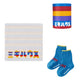 [WEB limited]MIKI HOUSE Katakana socks & mini towel set [BOX included]