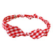 ギンガムチェックヘアバンド