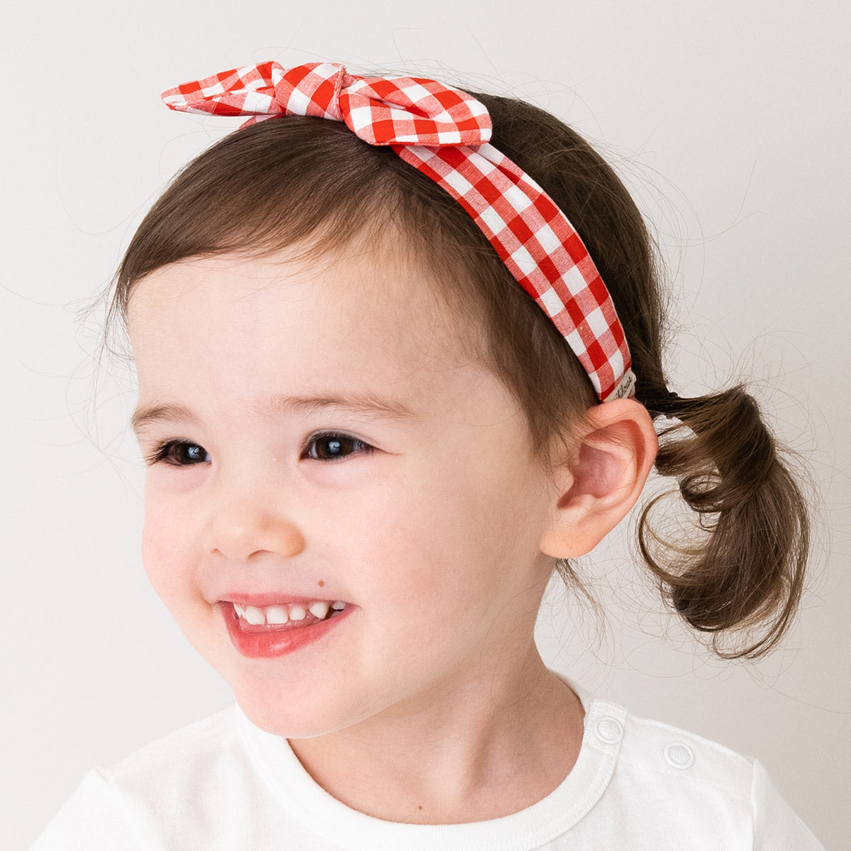 ギンガムチェックヘアバンド