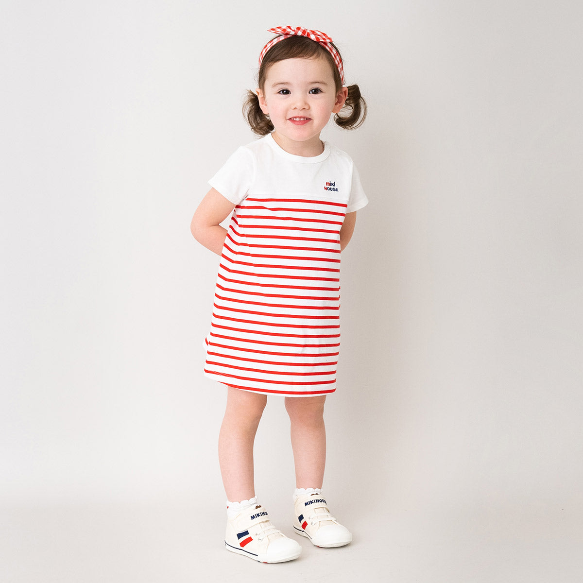 ギンガムチェックヘアバンド