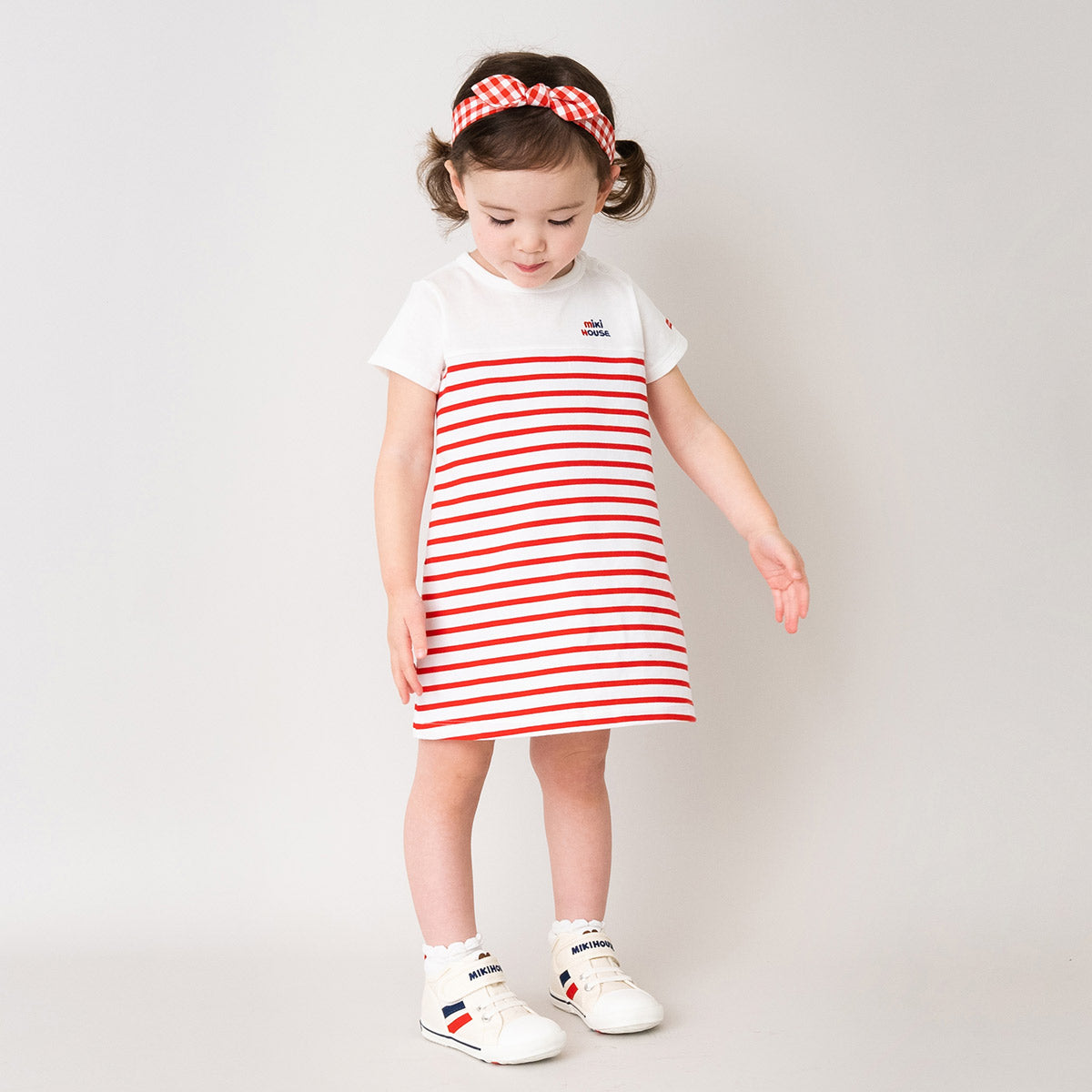 ギンガムチェックヘアバンド