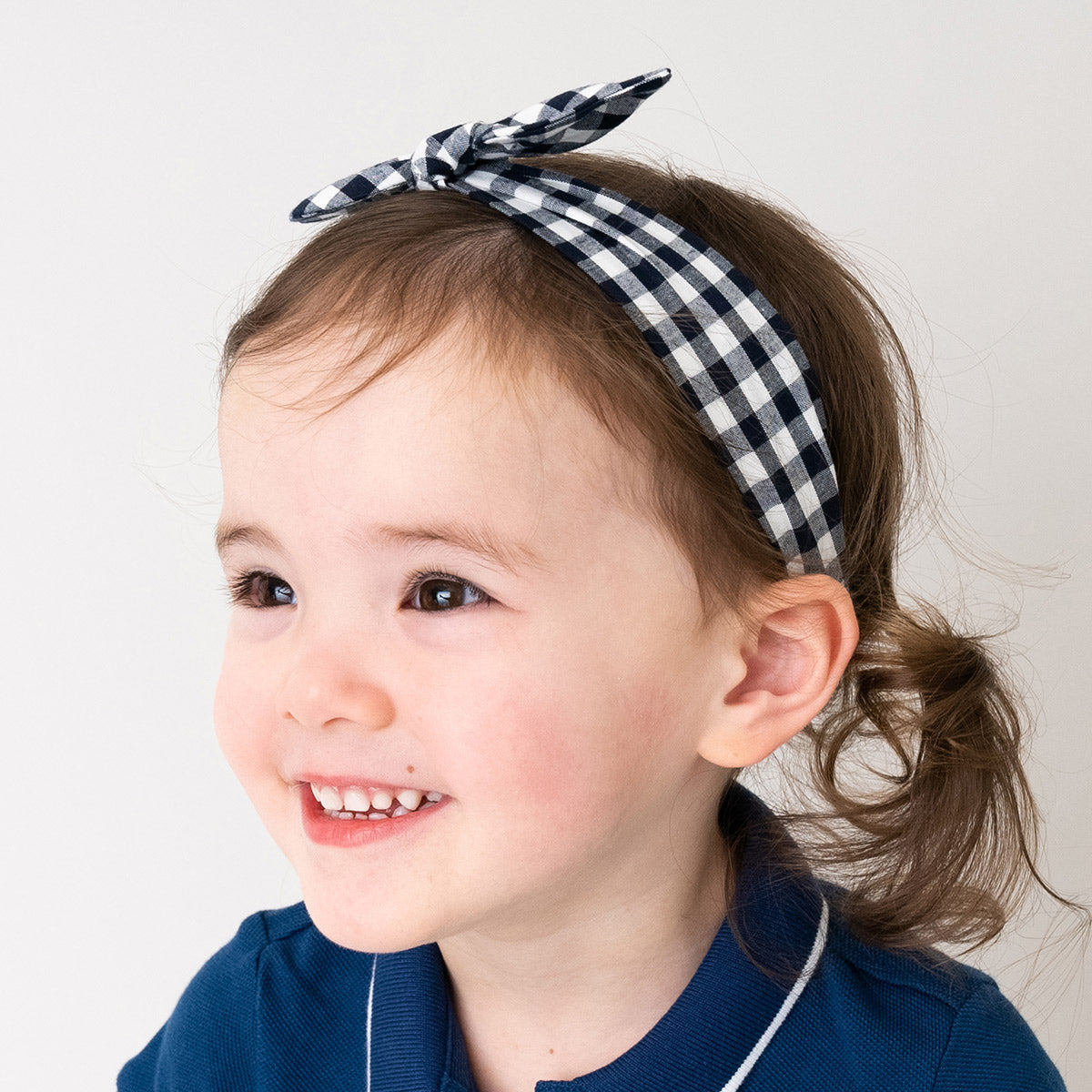 ギンガムチェックヘアバンド