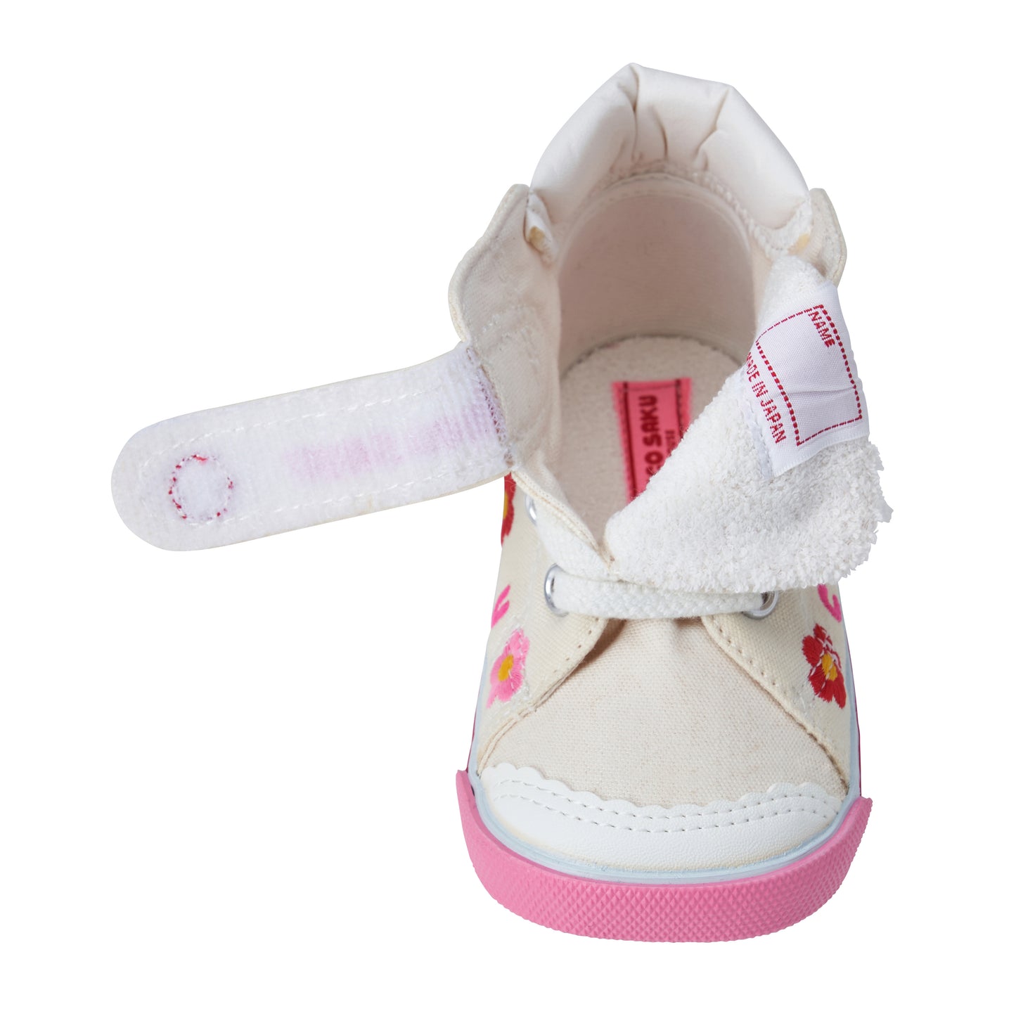 【チエコサク】お花柄セカンドベビーシューズ