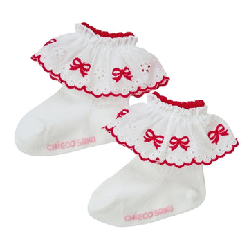 [CHIECO SAKU]socks with lace