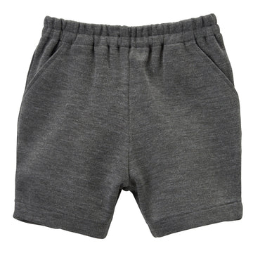 ポンチジャージ素材のハーフパンツ(ひざ上丈) グレー 商品画像