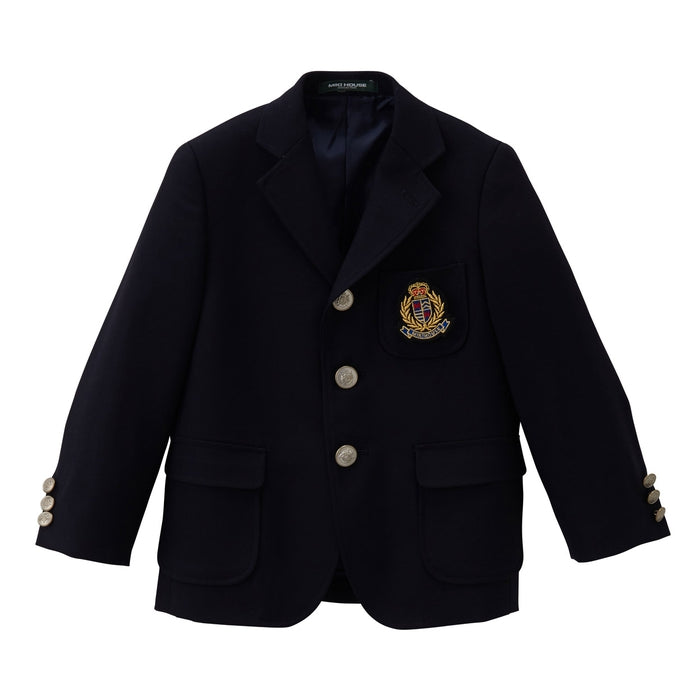 ウール素材の三つボタンジャケット