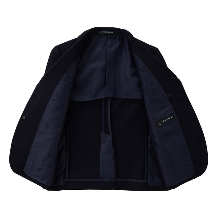 ウール素材の三つボタンジャケット