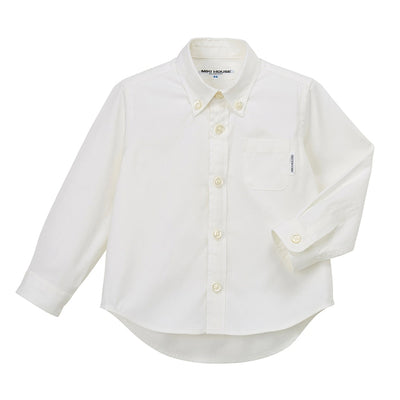 Button -down long -sleeved shirt