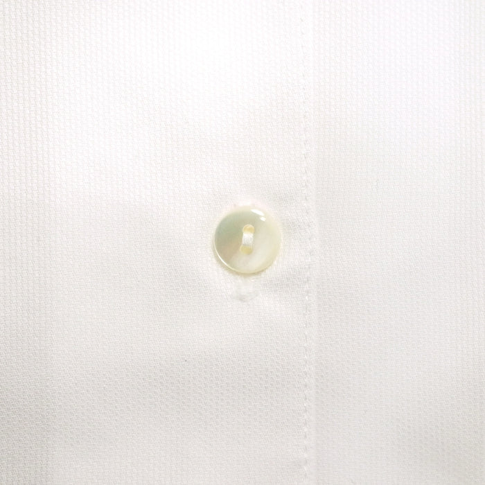 刺繍入りピケ素材のフリル付きブラウス