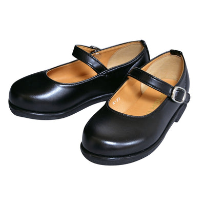 Synthetic leather one -strap shoes