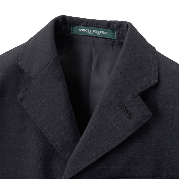 ウィンドウペン柄三つボタンスーツ