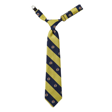 Stripe X Crest圖案領帶 海軍藍 商品画像