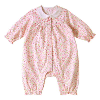 Small flower pattern coverall with ads