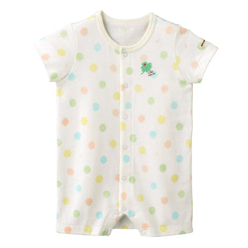 Clover and dot pattern shortalls