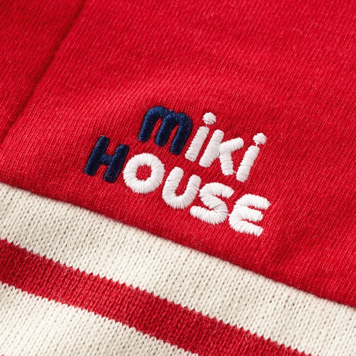 ボーダー接結天竺カバーオール