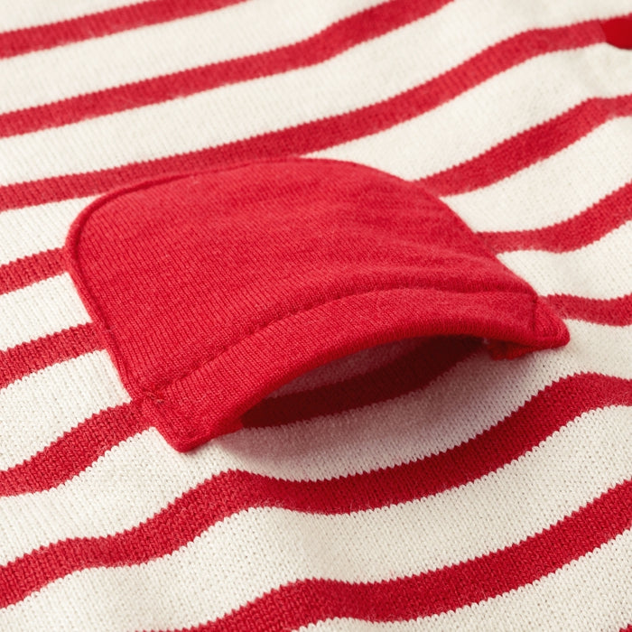 ボーダー接結天竺カバーオール