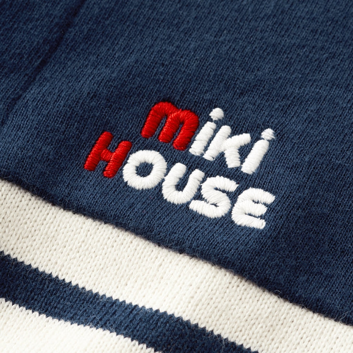 ボーダー接結天竺カバーオール