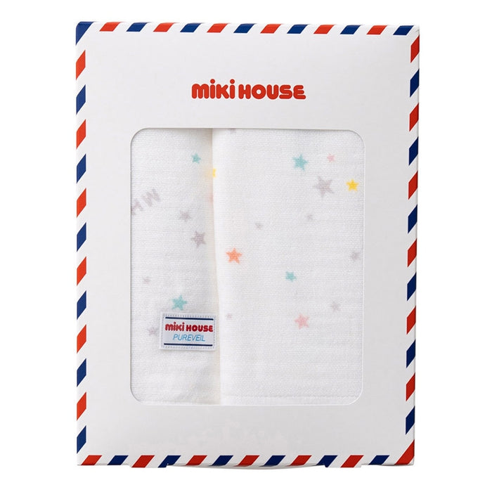 [WEB only] Star pattern gauze bath towel [with box]