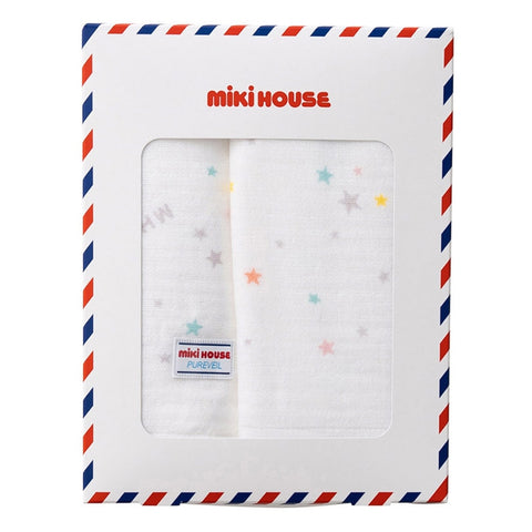 [WEB only] Star pattern gauze bath towel [with box]