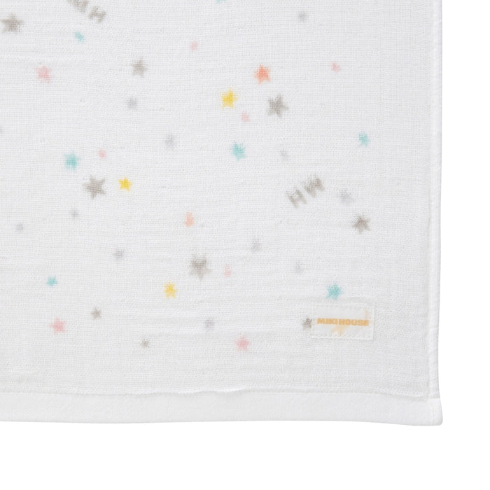 [WEB only] Star pattern gauze bath towel [with box]