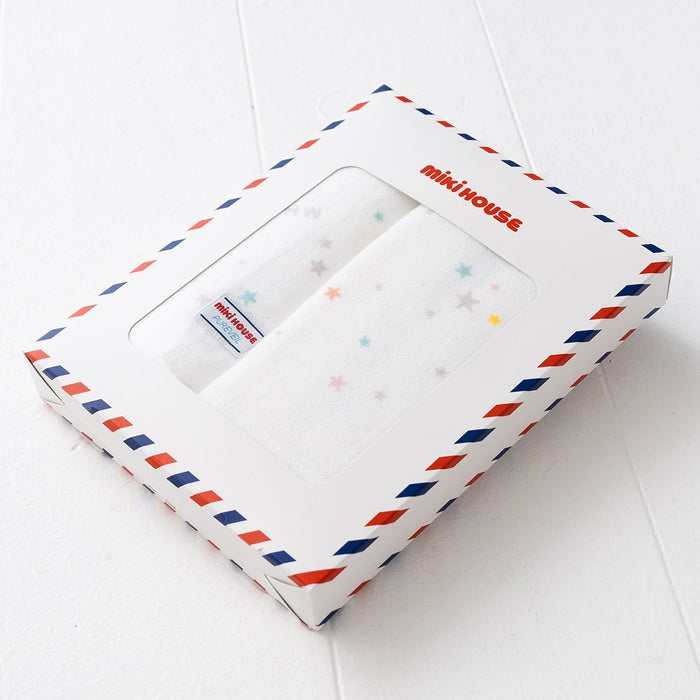 [WEB only] Star pattern gauze bath towel [with box]