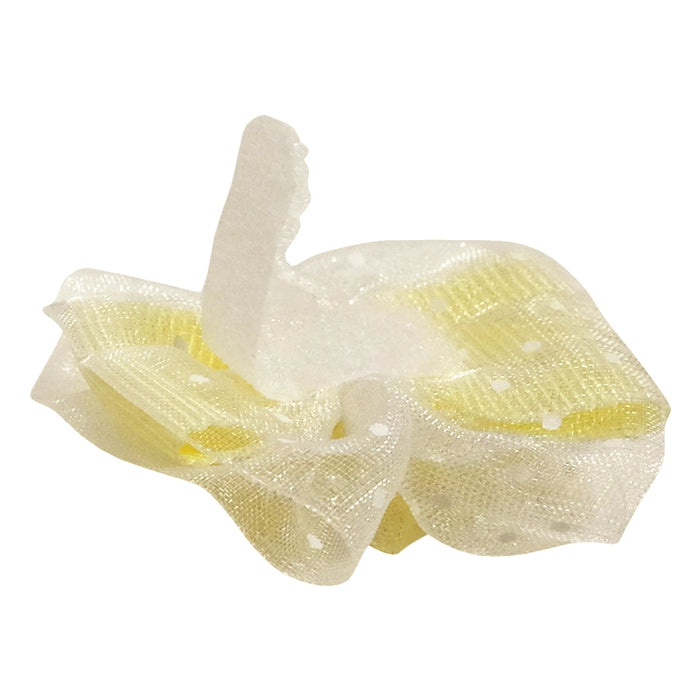 リボン型ベビー用ヘアクリップ