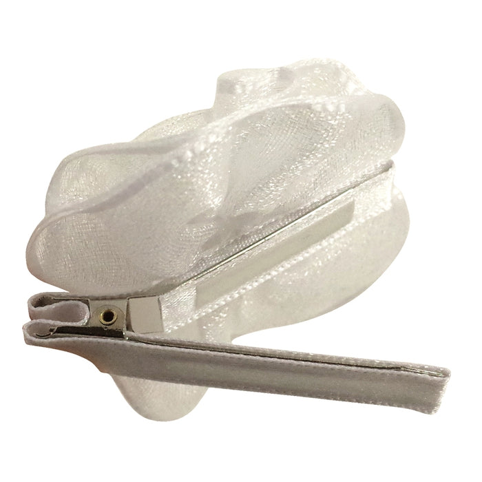 Organza flower hair clip