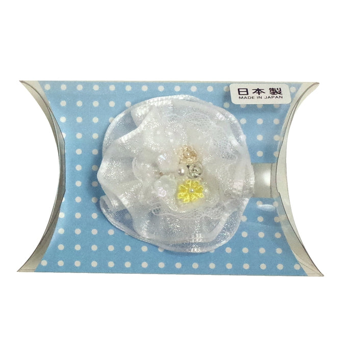 Organza flower hair clip