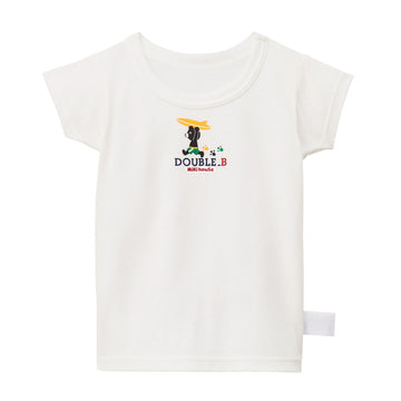 Pure veil mesh jersey short sleeve T-shirt [underwear]