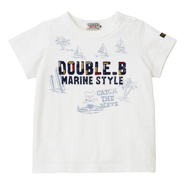 Slub jersey short sleeve T-shirt white 商品画像