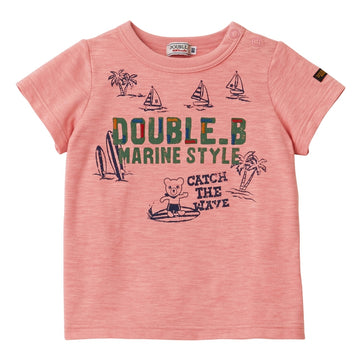 Slub jersey short sleeve T-shirt pink 商品画像