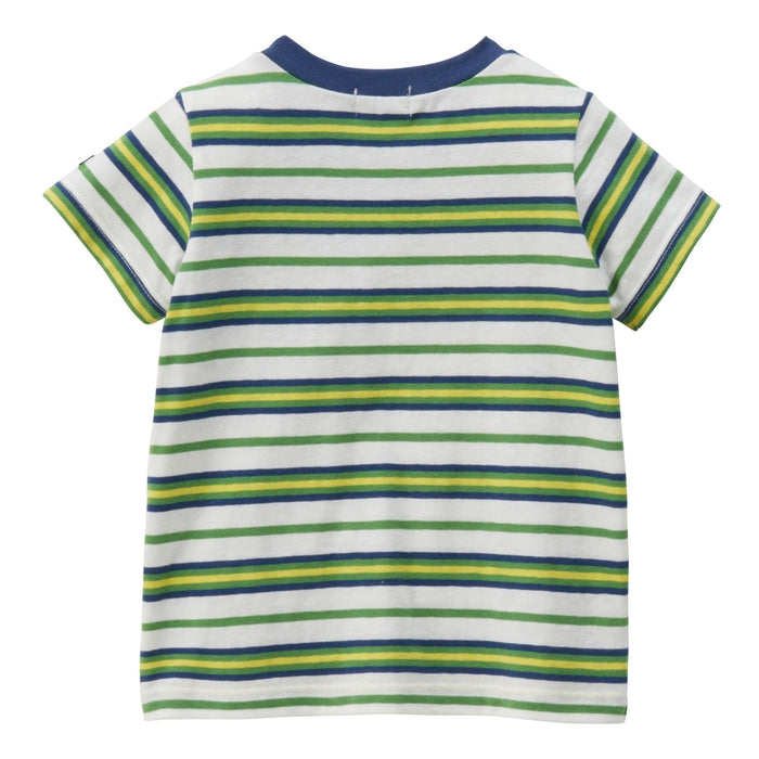 [Top sales] [Unconfirmed] V-neck striped short-sleeved T-shirt