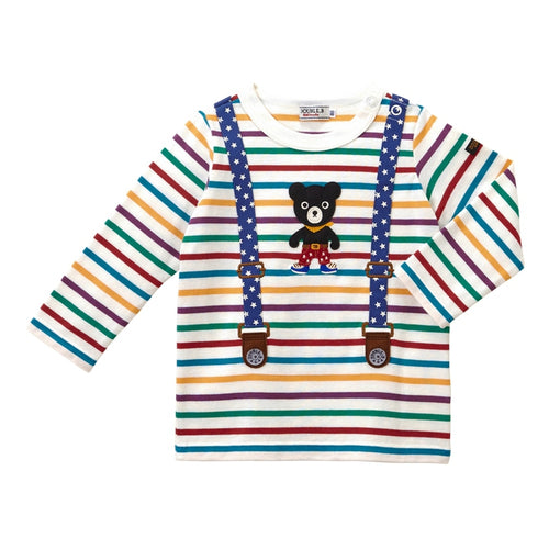 サスペンダーモチーフ長袖Tシャツの商品画像