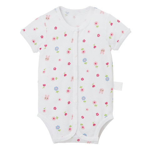 Short -sleeved Aki Aki lace mesh sheet shirt