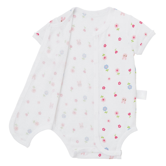 Short -sleeved Aki Aki lace mesh sheet shirt