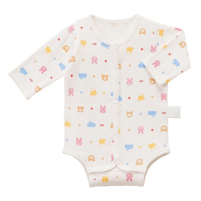 長袖前あきフライスボディシャツ