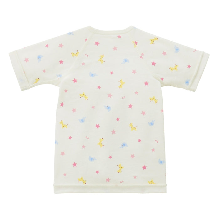 どうぶつ柄スムース短肌着