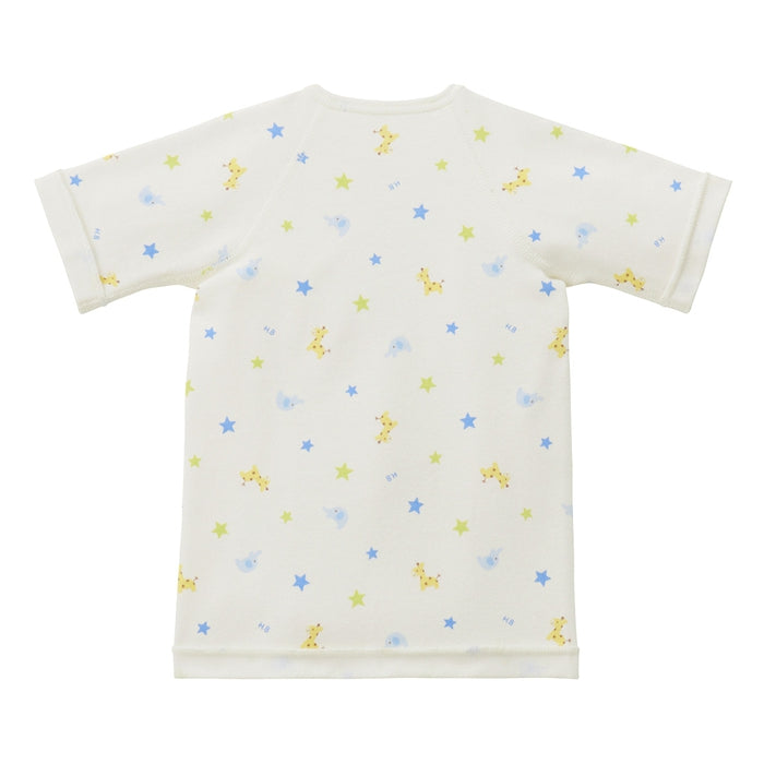 どうぶつ柄スムース短肌着