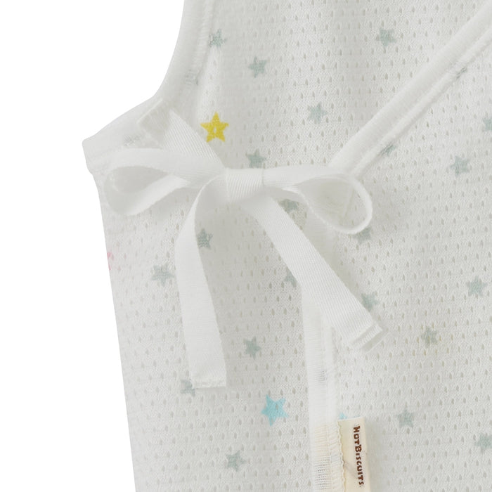 ノースリーブメッシュ天竺短肌着