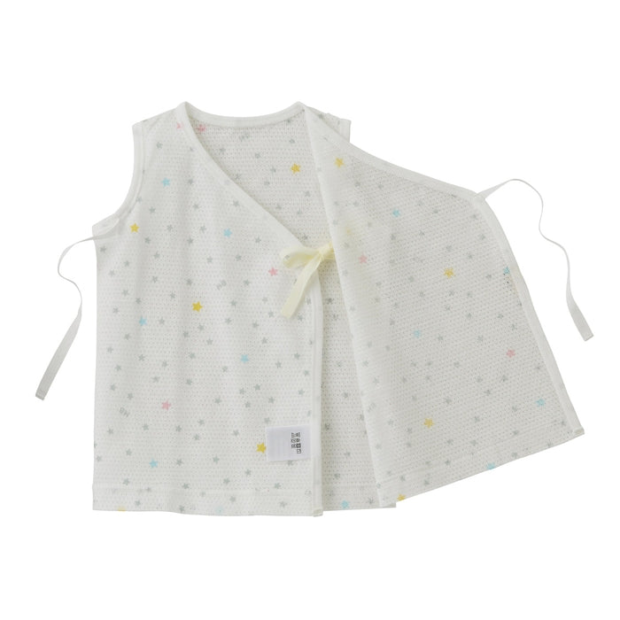 ノースリーブメッシュ天竺短肌着