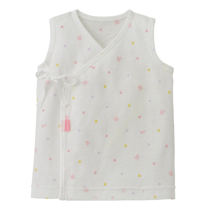 ノースリーブメッシュ天竺短肌着