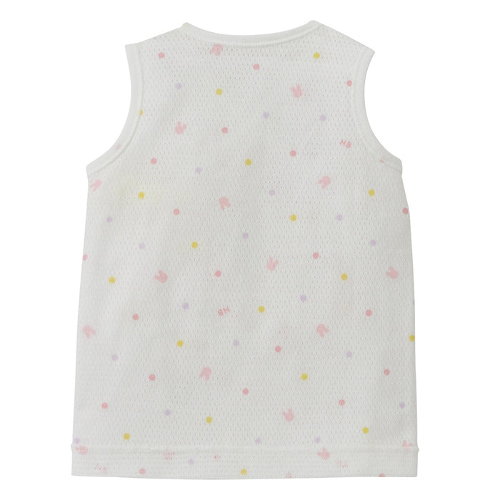 ノースリーブメッシュ天竺短肌着