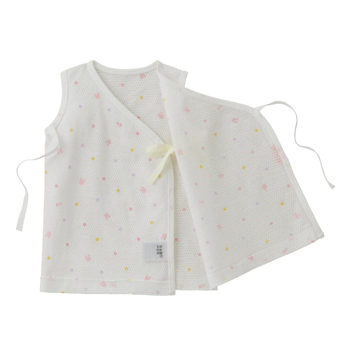 ノースリーブメッシュ天竺短肌着