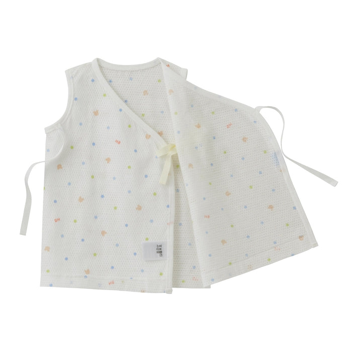 ノースリーブメッシュ天竺短肌着