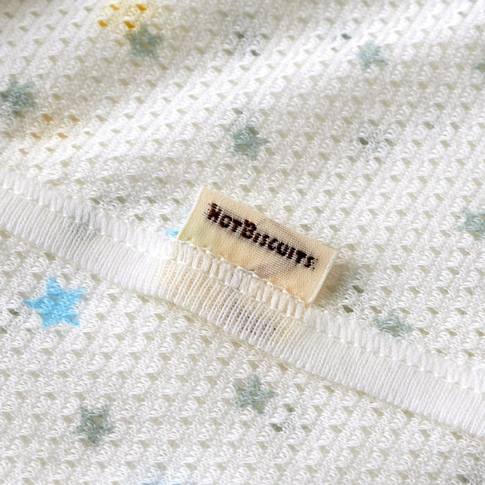 総柄メッシュ天竺短肌着