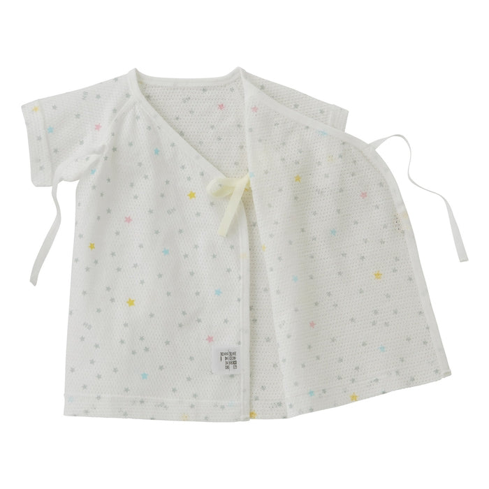 総柄メッシュ天竺短肌着