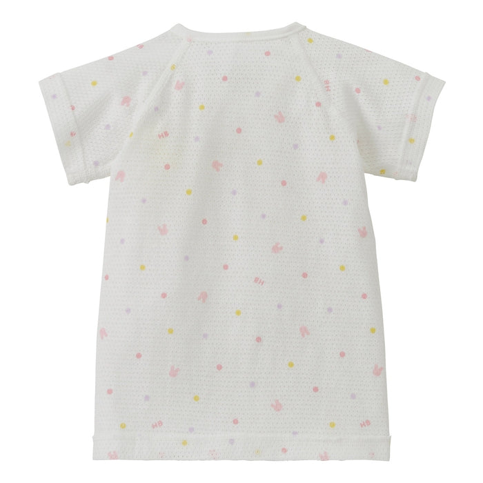 総柄メッシュ天竺短肌着