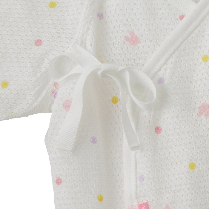 総柄メッシュ天竺短肌着