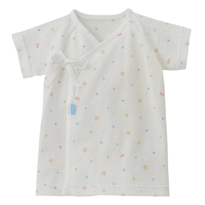 総柄メッシュ天竺短肌着